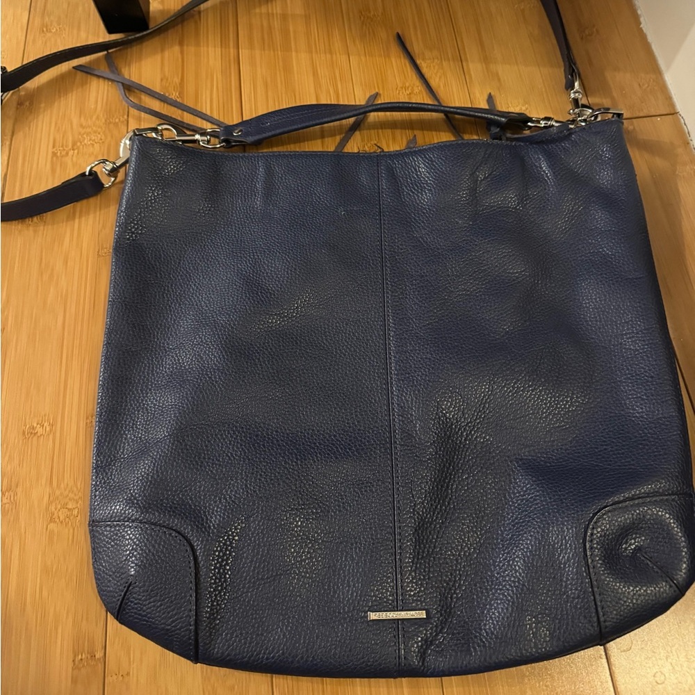 Excellent condition navy Rebecca Minkoff leather messenger bag
